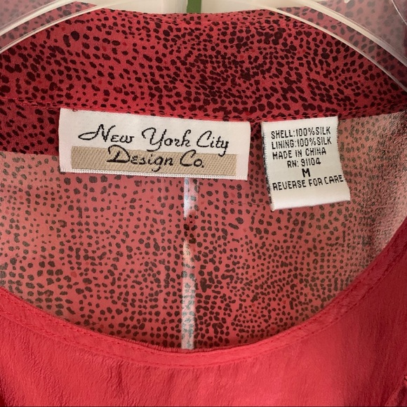 New York City Design Co 100% silk Snake print Blouse - Picture 6 of 6